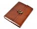 New Handmade Leather Journal Diary Brass Lock Antique Journal Diary & Sketchbook 